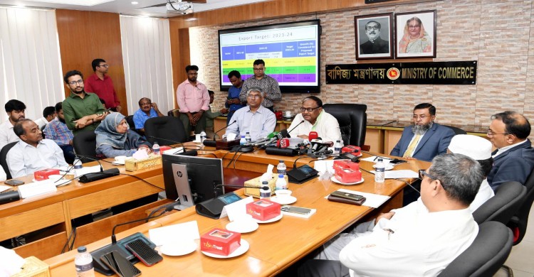 রপ্তানি আয়ের লক্ষ্যমাত্রা ৭২ বিলিয়ন মার্কিন ডলার
