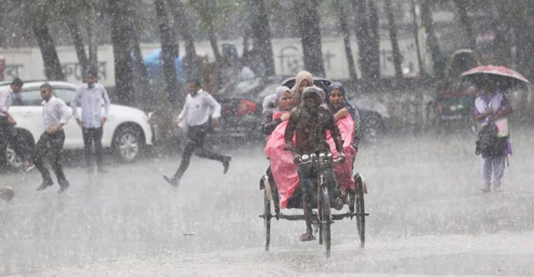 সন্ধ্যার মধ্যে যেসব অঞ্চলে বজ্রসহ বৃষ্টির আভাস