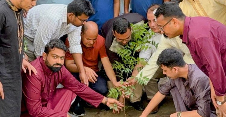 শহীদ রাষ্ট্রপতি জিয়াউর রহমানের ৪৪ তম শাহাদাত বার্ষিকী উপলক্ষে নিমগাছ রোপণ