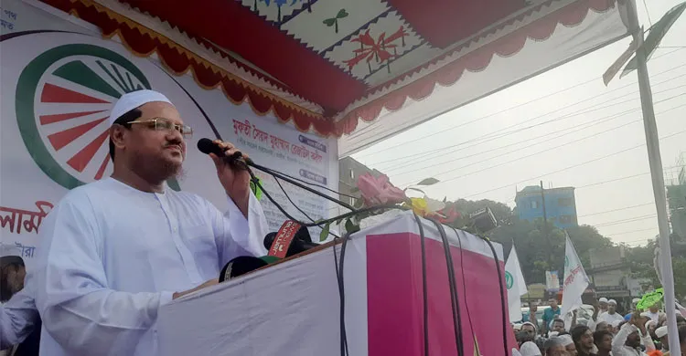 জুলাই সনদের আইনি ভিত্তি না দিলে নির্বাচন প্রতিহত করার হুঁশিয়ারি চরমোনাই পীরের