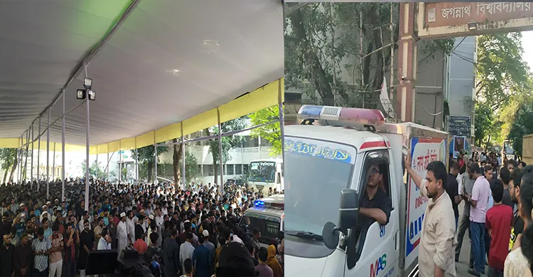 শেষ বারের মত বিশ্ববিদ্যালয়ে এলেন জবি শিক্ষার্থী জোবায়েদ