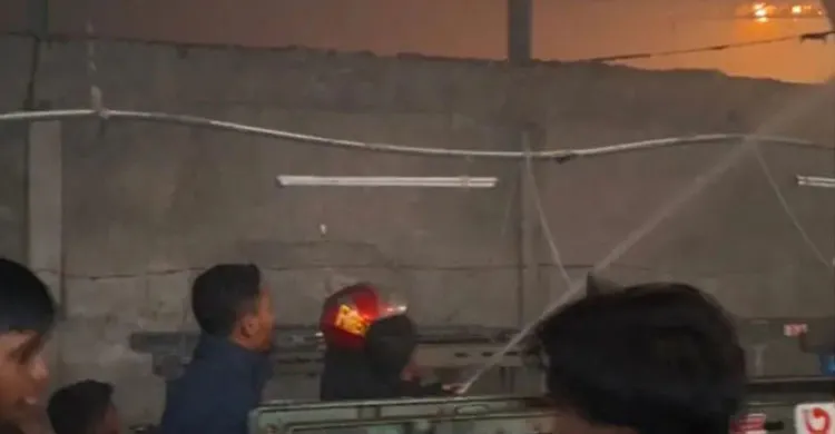 নরসিংদীতে আগুনে পুড়লো ৩ শিল্পকারখানা