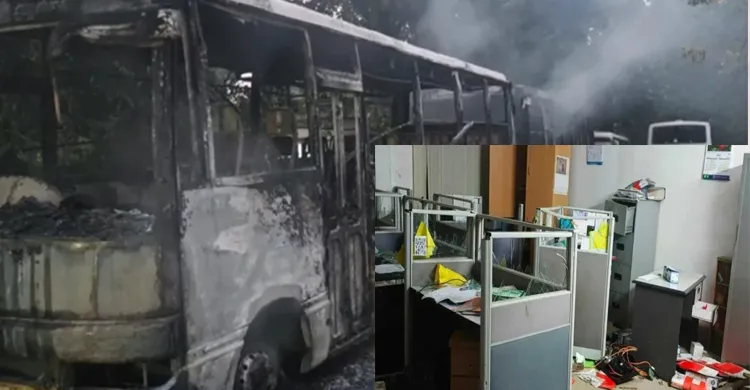 ড্যাফোডিল ও সিটি ইউনিভার্সিটির শিক্ষার্থীদের সংঘর্ষে ধ্বংসস্তূপ ক্যাম্পাস, থমথমে পরিস্থিতি