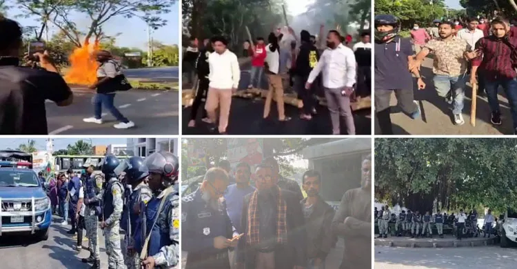 অবরোধ সহ সারাদিন গোপালগঞ্জের পরিস্থিতি