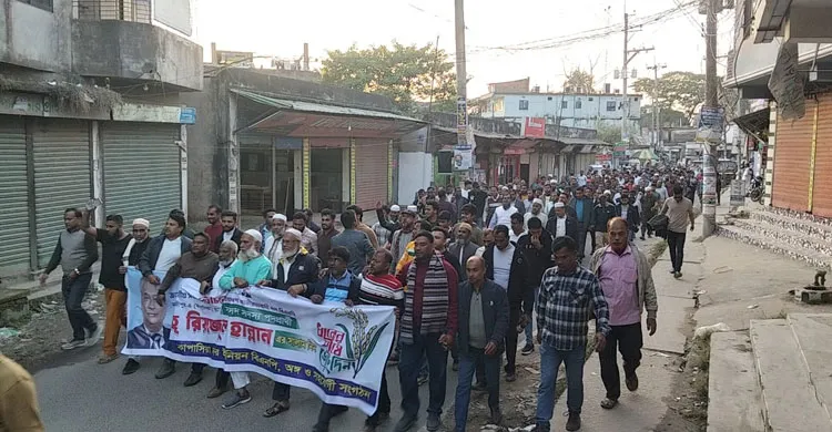 কাপাসিয়ায় উপজেলা ব্যাপী ধানের শীষ প্রতীকের বিশাল শোভাযাত্রা অনুষ্ঠিত