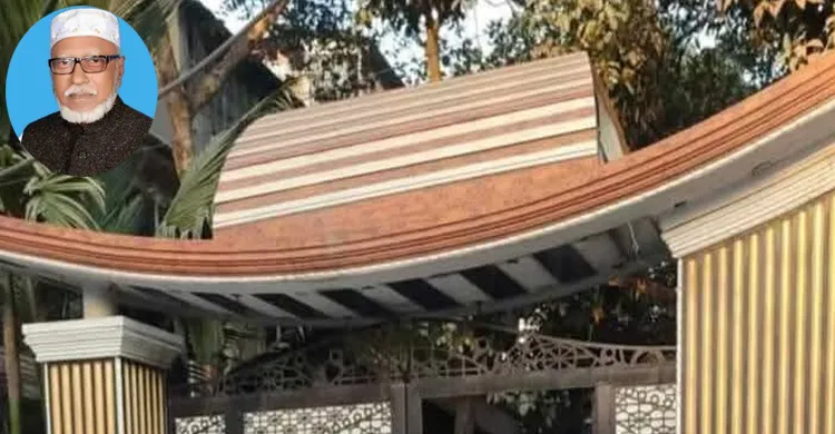 ভৈরবে নিজ বাড়ির গেইটের নৌকার ডিজাইন বদলালেন আওয়ামী লীগ সভাপতি সায়দুল্লাহ