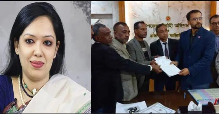 ব্রাহ্মণবাড়িয়া-২ আসনে স্বতন্ত্র প্রার্থীর মনোনয়নপত্র নিলেন রুমিন ফারহানা