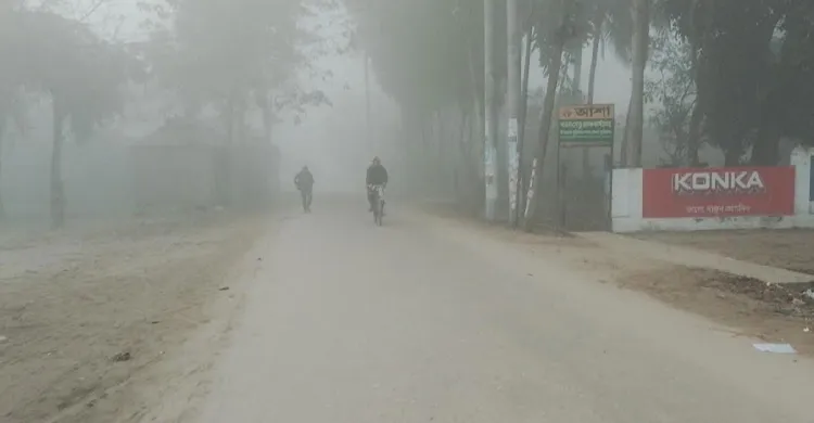 ঘন কুয়াশা ও তীব্র শীতে বিপর্যস্ত কুড়িগ্রাম