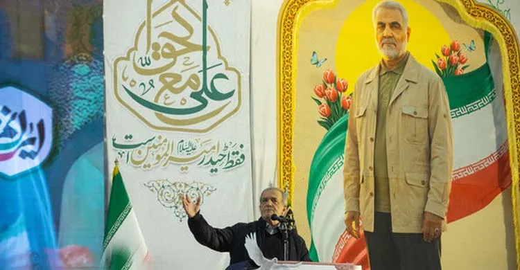 ‘শক্তির সঙ্গে শহীদ সোলাইমানির পথ অনুসরণ করবে ইরান’