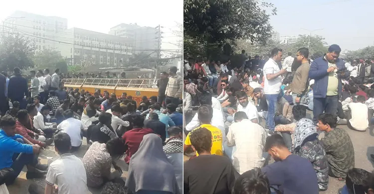 ইসি কার্যালয়ের সামনে বসে পড়লো ছাত্রদল