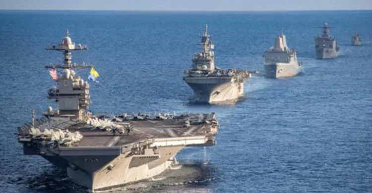 ইরানের দিকে অগ্রসর হচ্ছে মার্কিন যুদ্ধজাহাজের বহর: ট্রাম্প