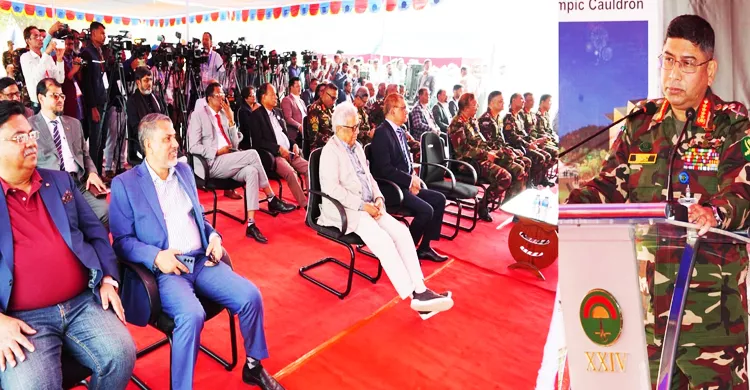 সেনাবাহিনী প্রধান ময়মনসিংহ পরিদর্শন এবং ত্রিশালে অলিম্পিক ভিলেজ ভিত্তিপ্রস্তর