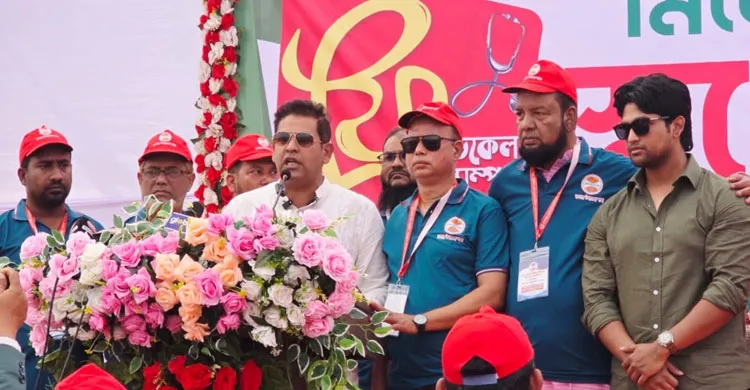 মিলে-মিশে গড়বো স্বপ্নের রূপগঞ্জ, ফ্রি চিকিৎসা কর্মসূচিতে দিপু ভূঁইয়া