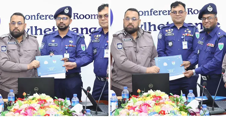 সিলেট রেঞ্জে সেরা সার্কেল ও থানার পুরস্কার পেল কুলাউড়া পুলিশ