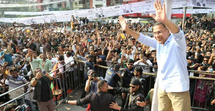 এলাকার সন্তান হিসেবে ধানের শীষে ভোট চাইলেন তারেক রহমান