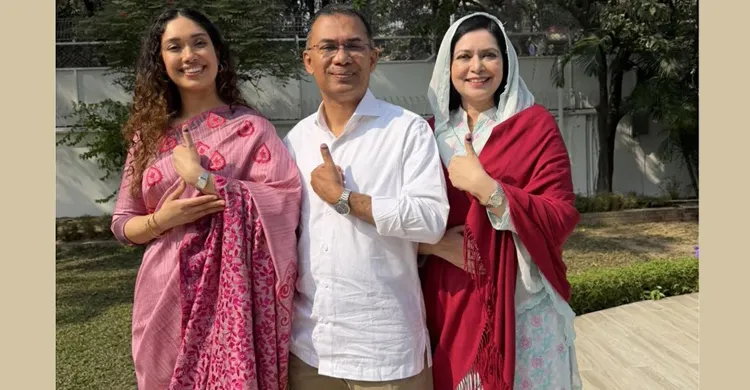 ভোট দিলেন ডা. জুবাইদা রহমান ও জাইমা রহমান