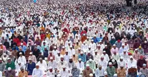 শোলাকিয়ায় ১৯৯তম ঈদ জামাত: ৫ লাখ মুসল্লির জনসমুদ্রে পরিণত ময়দান