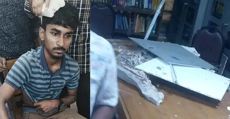 জবিতে ক্লাস চলাকালে ছাদের পলেস্তারা খসে দুই শিক্ষার্থী আহত