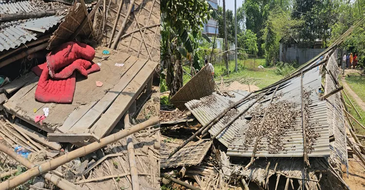 শ্রীপুরে কালবৈশাখী ঝড়ে দোকানে চালের নিচে চাপা পড়ে বৃদ্ধ নিহত