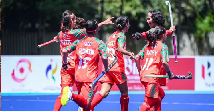 হংকংকে হারিয়ে প্রথমবার এশিয়ান গেমসে বাংলাদেশ নারী হকি দল