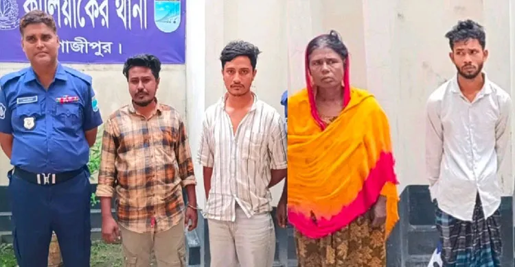কালিয়াকৈরে ৬৫০ পিস ইয়াবা ও মা-ছেলেসহ গ্রেফতার ৪