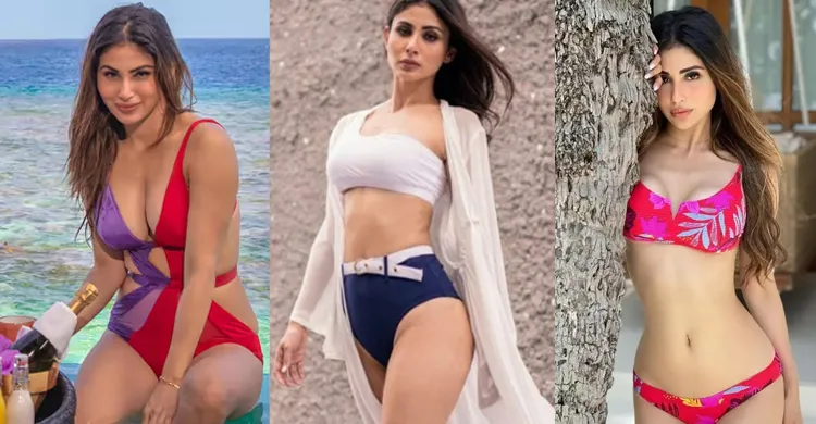 বিচ্ছেদ গুঞ্জনের মাঝে ‘ধ্বংস’ শব্দে রহস্য বাড়ালেন মৌনী রায়
