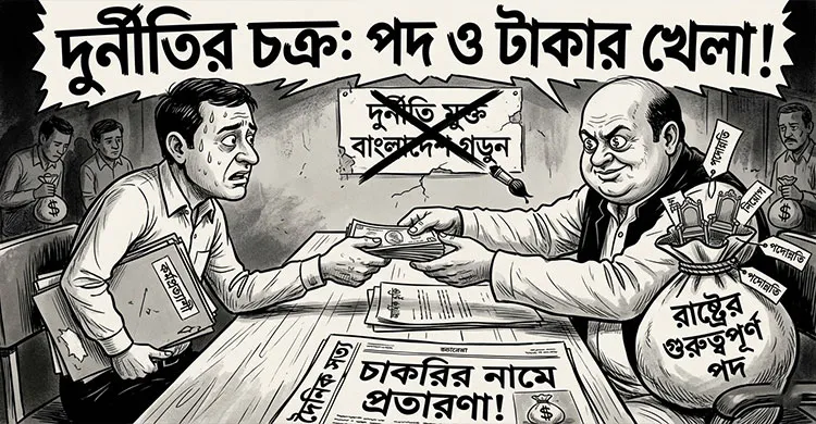 রাষ্ট্রের গুরুত্বপূর্ণ পদে নিয়োগ, পদোন্নতিতে আর্থিক চুক্তি নিয়ে প্রতারণা