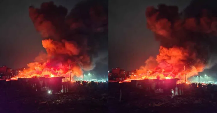 কালশী বস্তির আগুন নিয়ন্ত্রণে ৭ ইউনিট