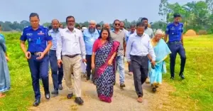 প্রস্তাবিত শেরপুর মেডিকেল কলেজের জায়গা পরিদর্শন
