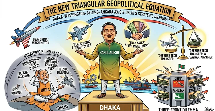 ঢাকা-ওয়াশিংটন-বেইজিং-আঙ্কারা অক্ষ এবং দিল্লির কৌশলগত বাধ্যবাধকতা
