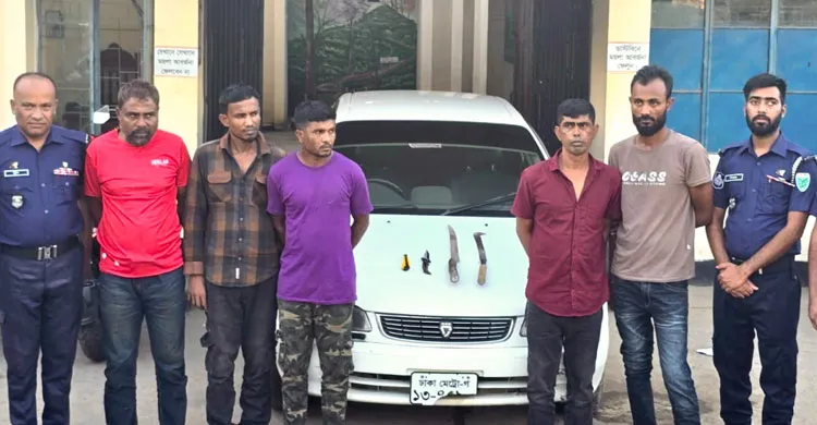 কুলাউড়ায় আন্তঃজেলা ডাকাতচক্রের ৫ সদস্য গ্রেপ্তার