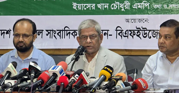 বিরোধী দল শেখ হাসিনার মতো ভাষায় কথা বলছে: মির্জা ফখরুল