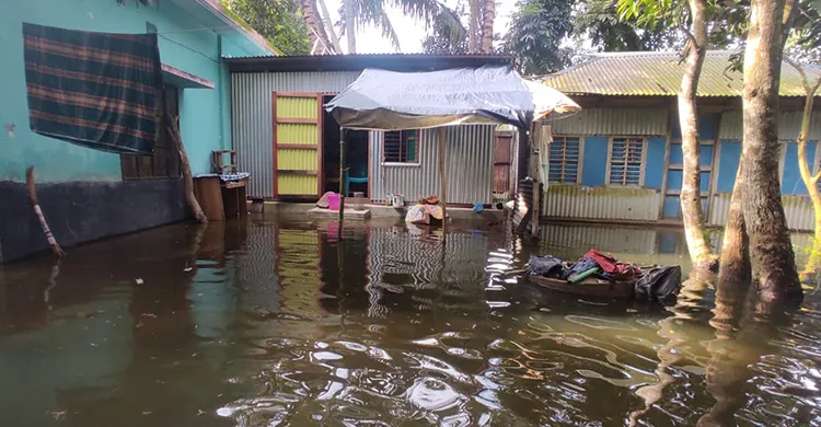 টুঙ্গিপাড়ায় জলাবদ্ধতায় পানিবন্দী শতাধিক পরিবার