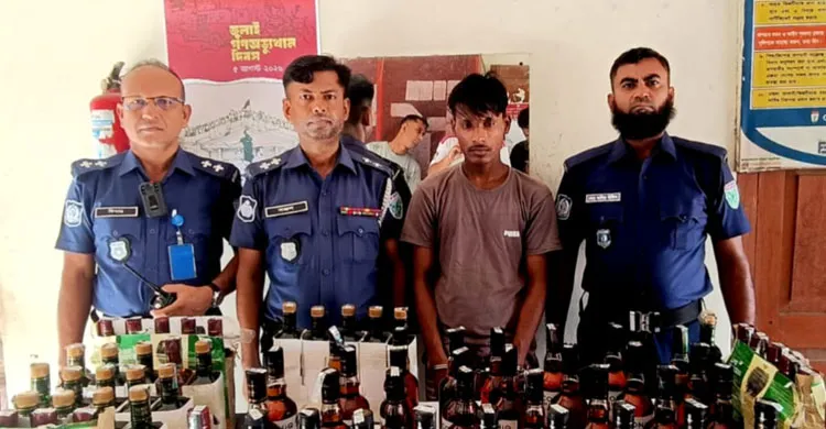 জৈন্তাপুরে ১০২ বোতল বিদেশি মদসহ আটক ১