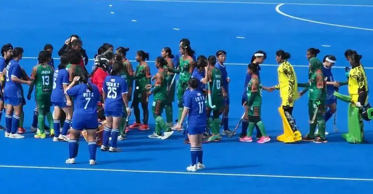 এশিয়া কাপ হকিতে তাইপেকে উড়িয়ে দিলো বাংলাদেশের মেয়েরা