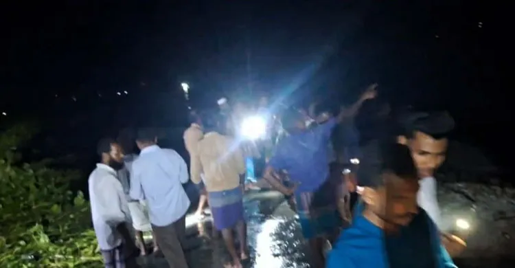 ভোলায় নদীর পাড় ভেঙে তলিয়ে দুই যুবক নিখোঁজ