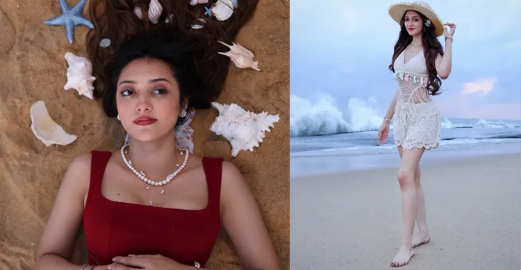 সমুদ্রপাড়ে পারশা দুই লুক, নজর কাড়ল ভক্তদের