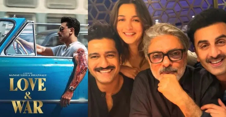‘লাভ অ্যান্ড ওয়ার’-এর পোস্টারে নতুন লুকে রণবীর