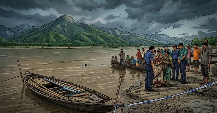 জৈন্তাপুর বড়গাং নদীতে বালু উত্তোলনকালে পানিতে ডুবে শ্রমিকের মৃত্যু
