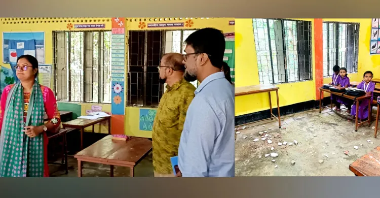 বাংলাবাজার পত্রিকায় সংবাদ প্রকাশের পর প্রাথমিক বিদ্যালয় পরিদর্শন ইউএনওর, ১০ দিনের মধ্যে সংস্কারের উদ্যোগ